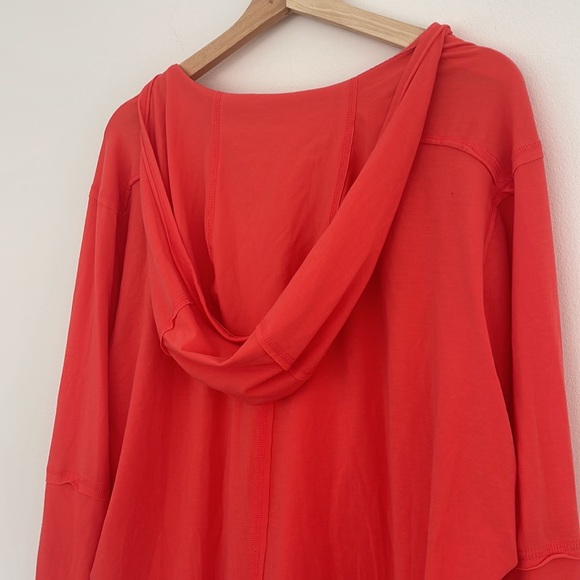 Free People Movement Soul Circle Hooded Long Sleeve Atomic Orange Small NWOT - Picture 10 of 13